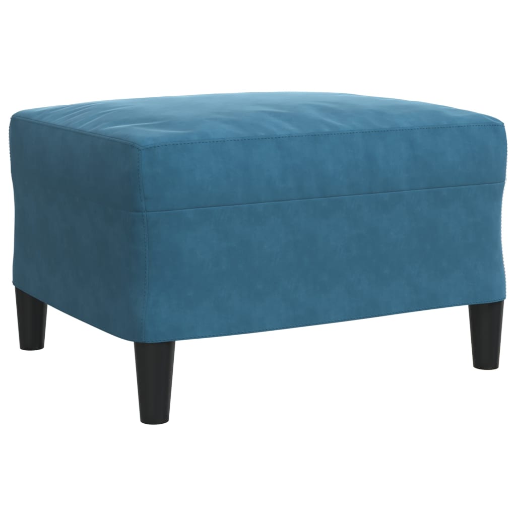 4-delige Loungeset met kussens fluweel blauw is nu te koop bij PeponiXL, paradijselijk wonen!
