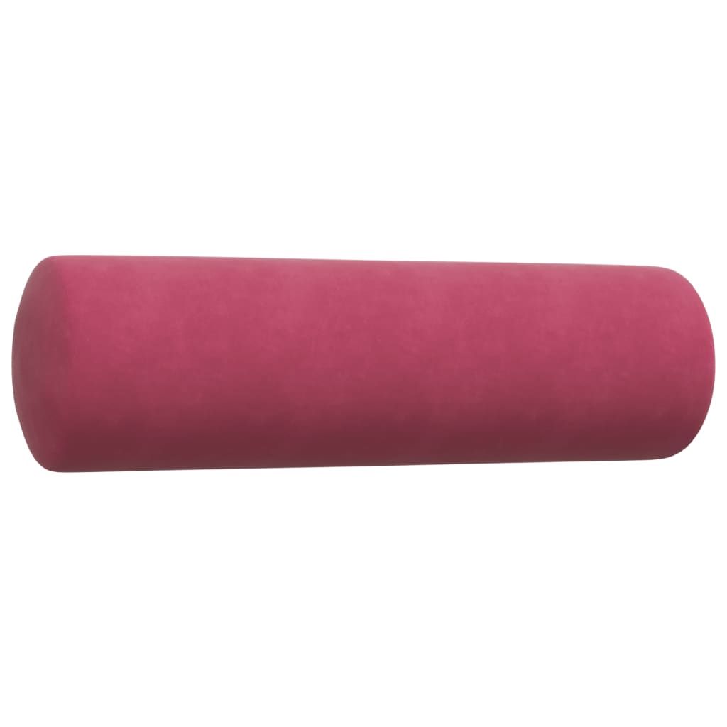 3-delige Loungeset met kussens en bolsters fluweel wijnrood is nu te koop bij PeponiXL, paradijselijk wonen!