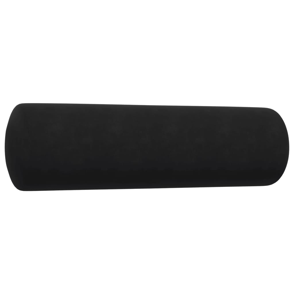 3-delige Loungeset met kussens en bolsters fluweel zwart is nu te koop bij PeponiXL, paradijselijk wonen!