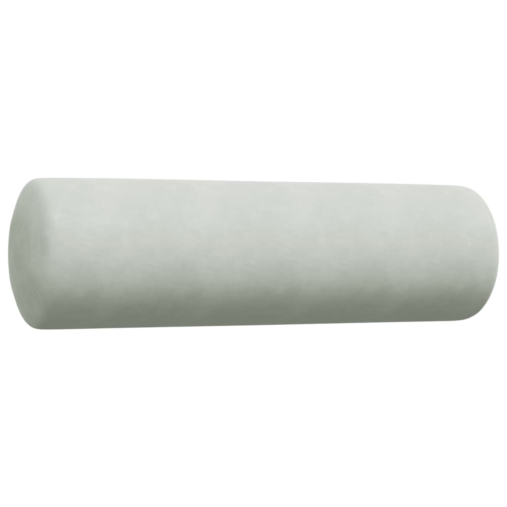 4-delige Loungeset met kussens en bolsters fluweel lichtgrijs is nu te koop bij PeponiXL, paradijselijk wonen!