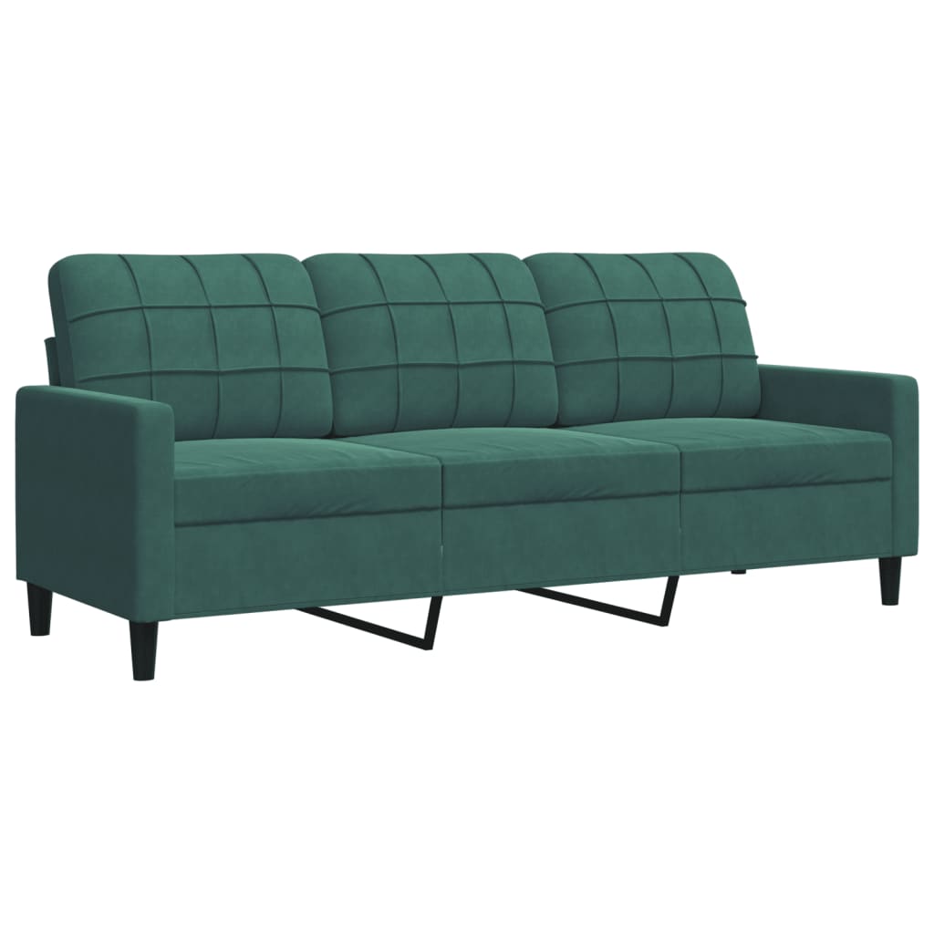 4-delige Loungeset met kussens en bolsters fluweel donkergroen is nu te koop bij PeponiXL, paradijselijk wonen!