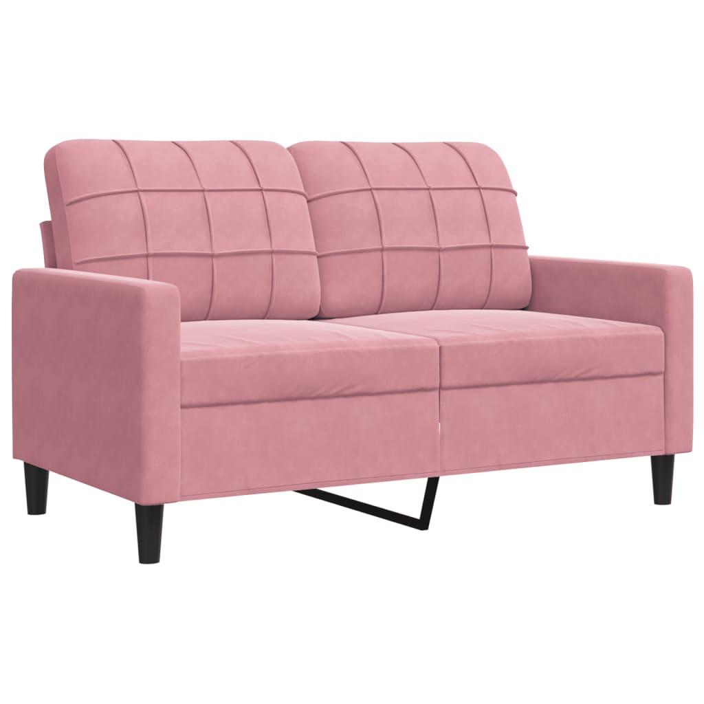 4-delige Loungeset met kussens en bolsters fluweel roze is nu te koop bij PeponiXL, paradijselijk wonen!
