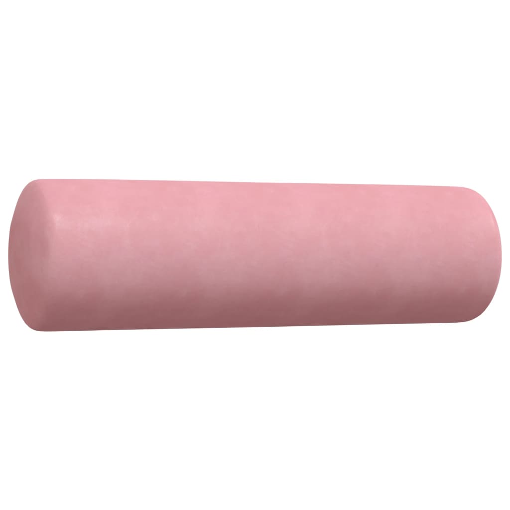 4-delige Loungeset met kussens en bolsters fluweel roze is nu te koop bij PeponiXL, paradijselijk wonen!