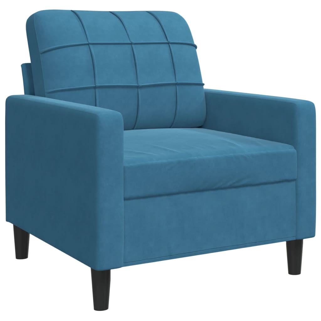 4-delige Loungeset met kussens en bolsters fluweel blauw is nu te koop bij PeponiXL, paradijselijk wonen!