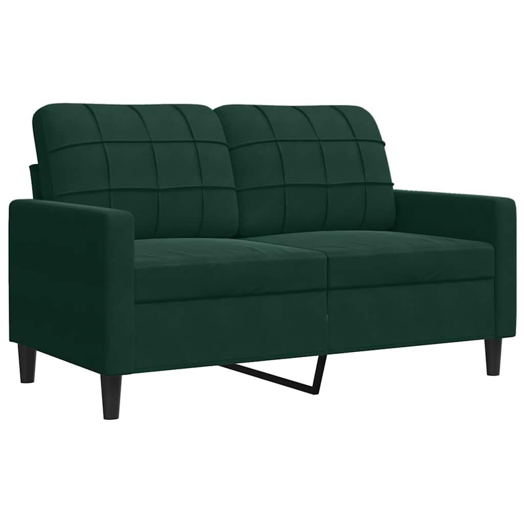 2-delige Loungeset met kussens fluweel donkergroen is nu te koop bij PeponiXL, paradijselijk wonen!