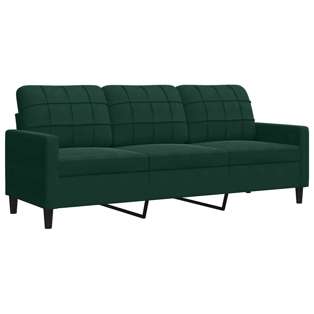 2-delige Loungeset met kussens fluweel donkergroen is nu te koop bij PeponiXL, paradijselijk wonen!