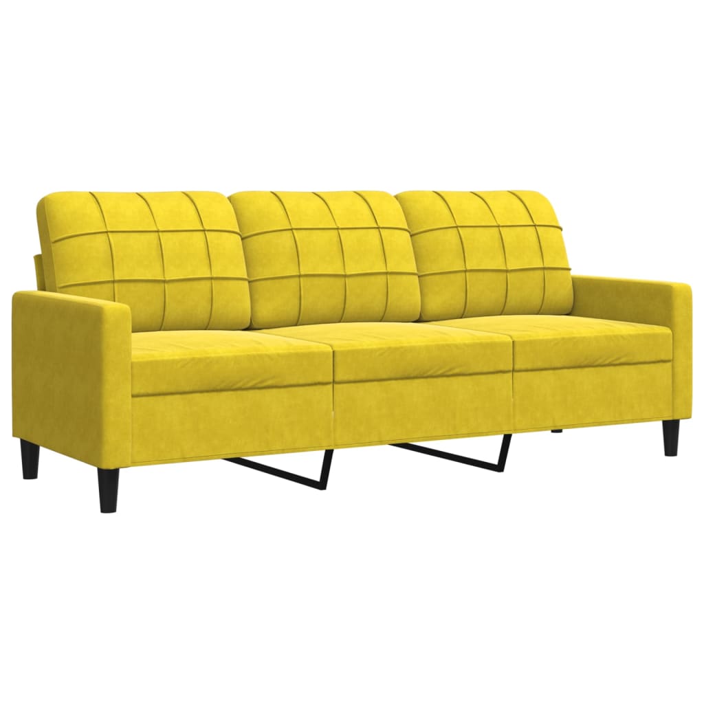 2-delige Loungeset met kussens fluweel geel is nu te koop bij PeponiXL, paradijselijk wonen!
