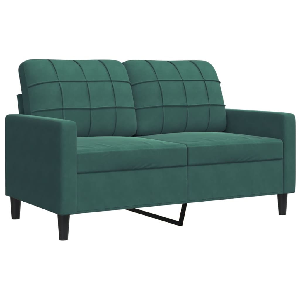3-delige Loungeset met kussens fluweel donkergroen is nu te koop bij PeponiXL, paradijselijk wonen!