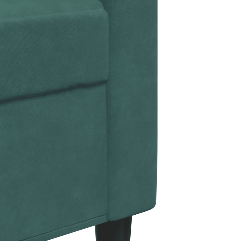 3-delige Loungeset met kussens fluweel donkergroen is nu te koop bij PeponiXL, paradijselijk wonen!