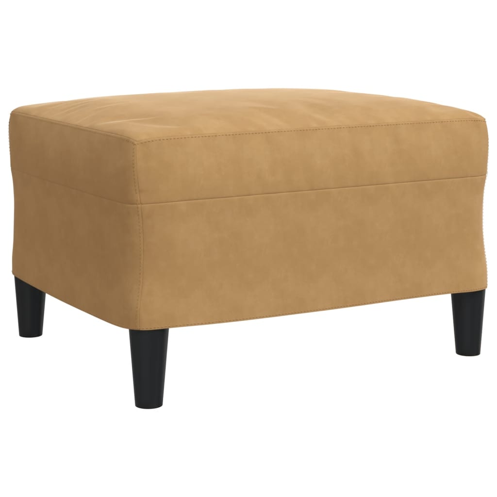 3-delige Loungeset met kussens fluweel bruin is nu te koop bij PeponiXL, paradijselijk wonen!