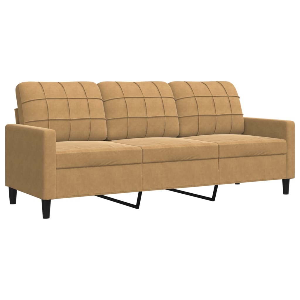 2-delige Loungeset met kussens en bolsters fluweel bruin is nu te koop bij PeponiXL, paradijselijk wonen!