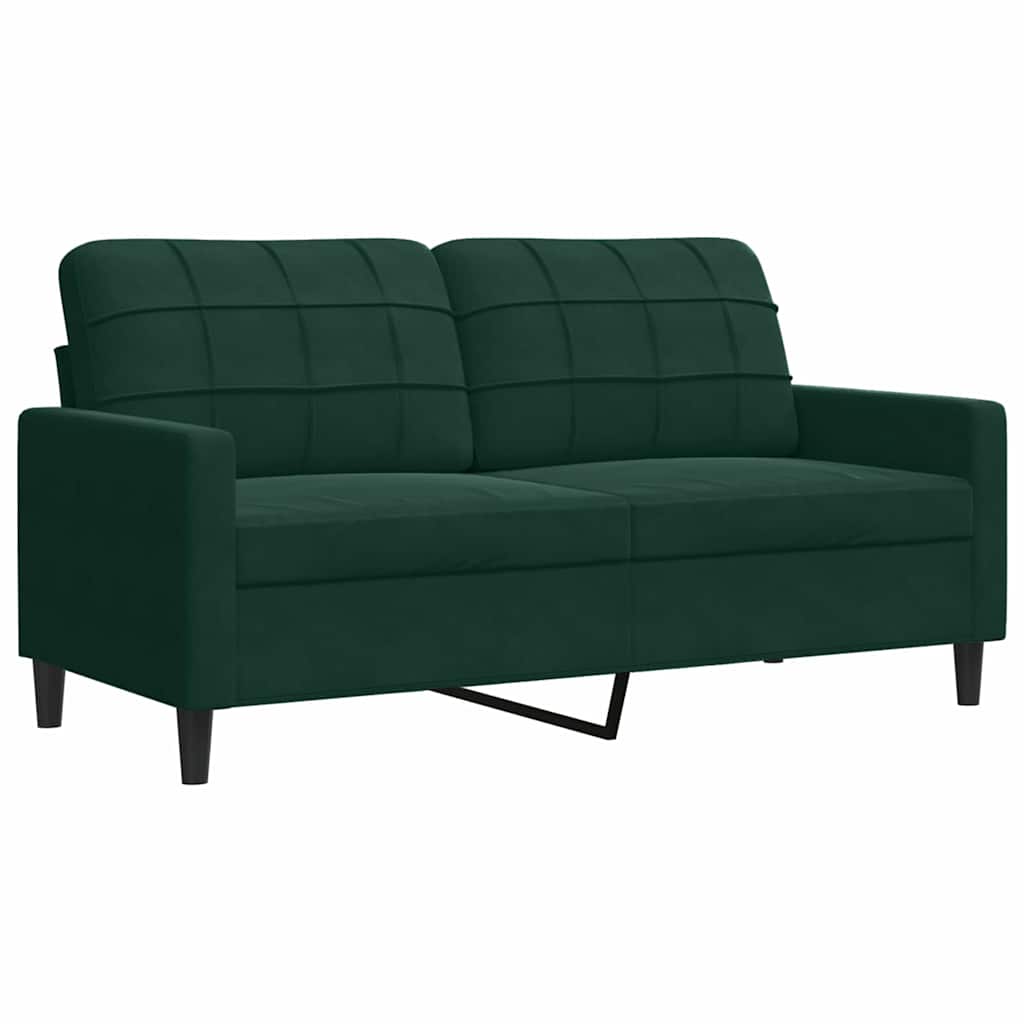 3-delige Loungeset met kussens fluweel donkergroen is nu te koop bij PeponiXL, paradijselijk wonen!