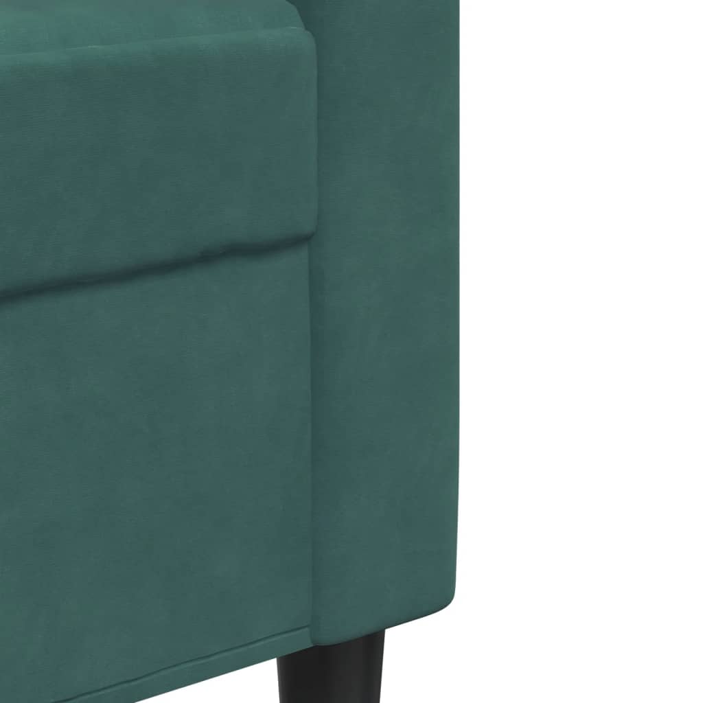 3-delige Loungeset met kussens fluweel donkergroen is nu te koop bij PeponiXL, paradijselijk wonen!