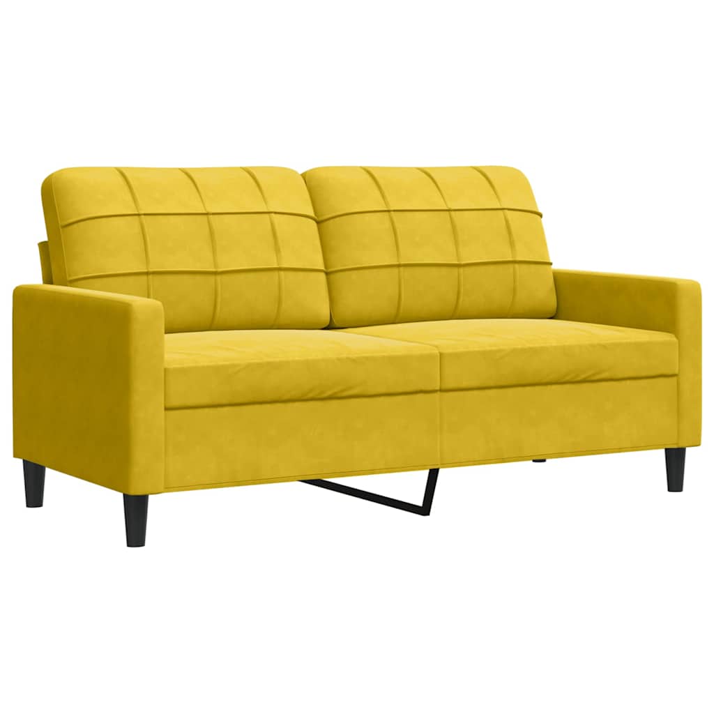 3-delige Loungeset met kussens fluweel geel is nu te koop bij PeponiXL, paradijselijk wonen!