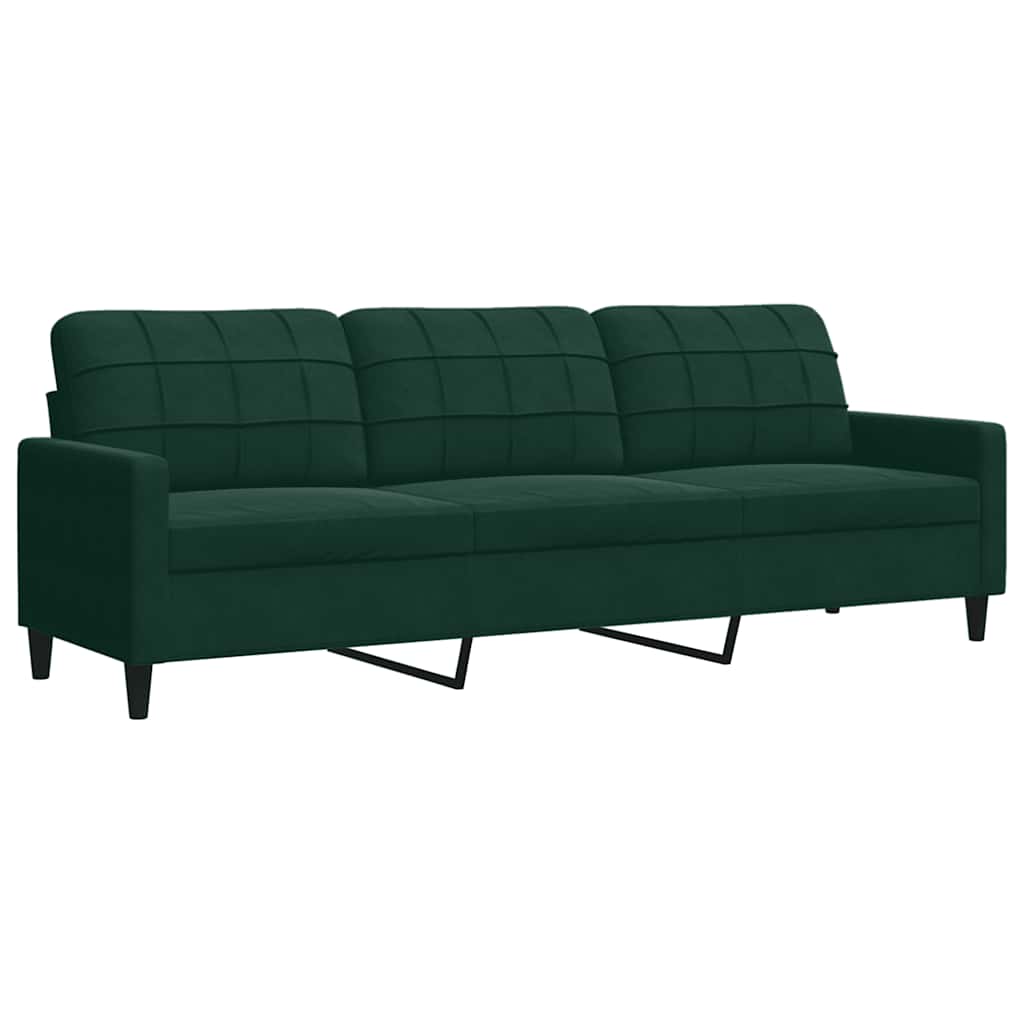 3-delige Loungeset met kussens en bolsters fluweel donkergroen is nu te koop bij PeponiXL, paradijselijk wonen!