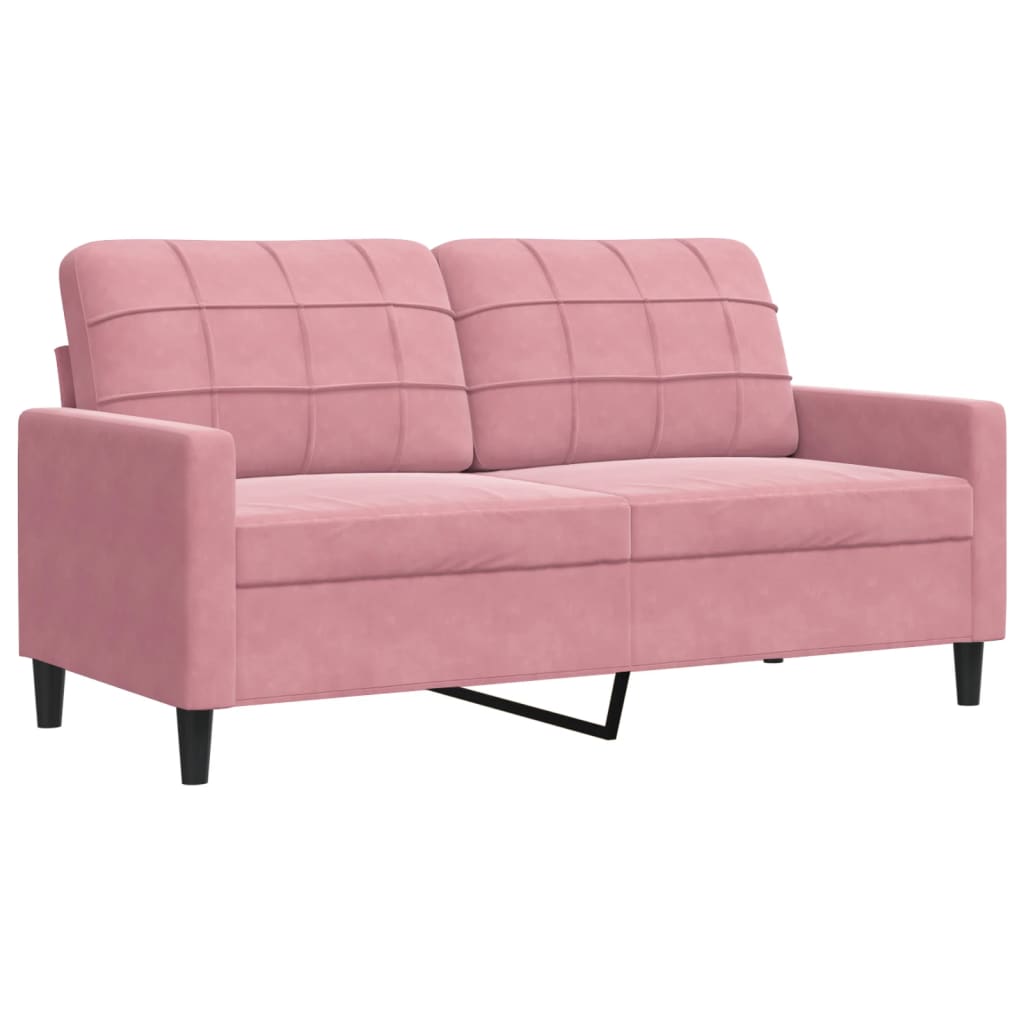 3-delige Loungeset met kussens en bolsters fluweel roze is nu te koop bij PeponiXL, paradijselijk wonen!