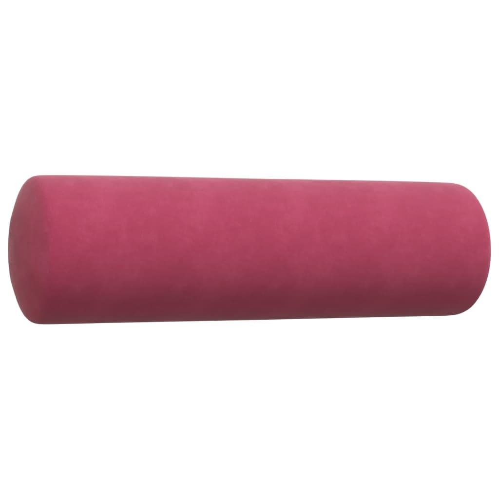 3-delige Loungeset met kussens en bolsters fluweel wijnrood is nu te koop bij PeponiXL, paradijselijk wonen!