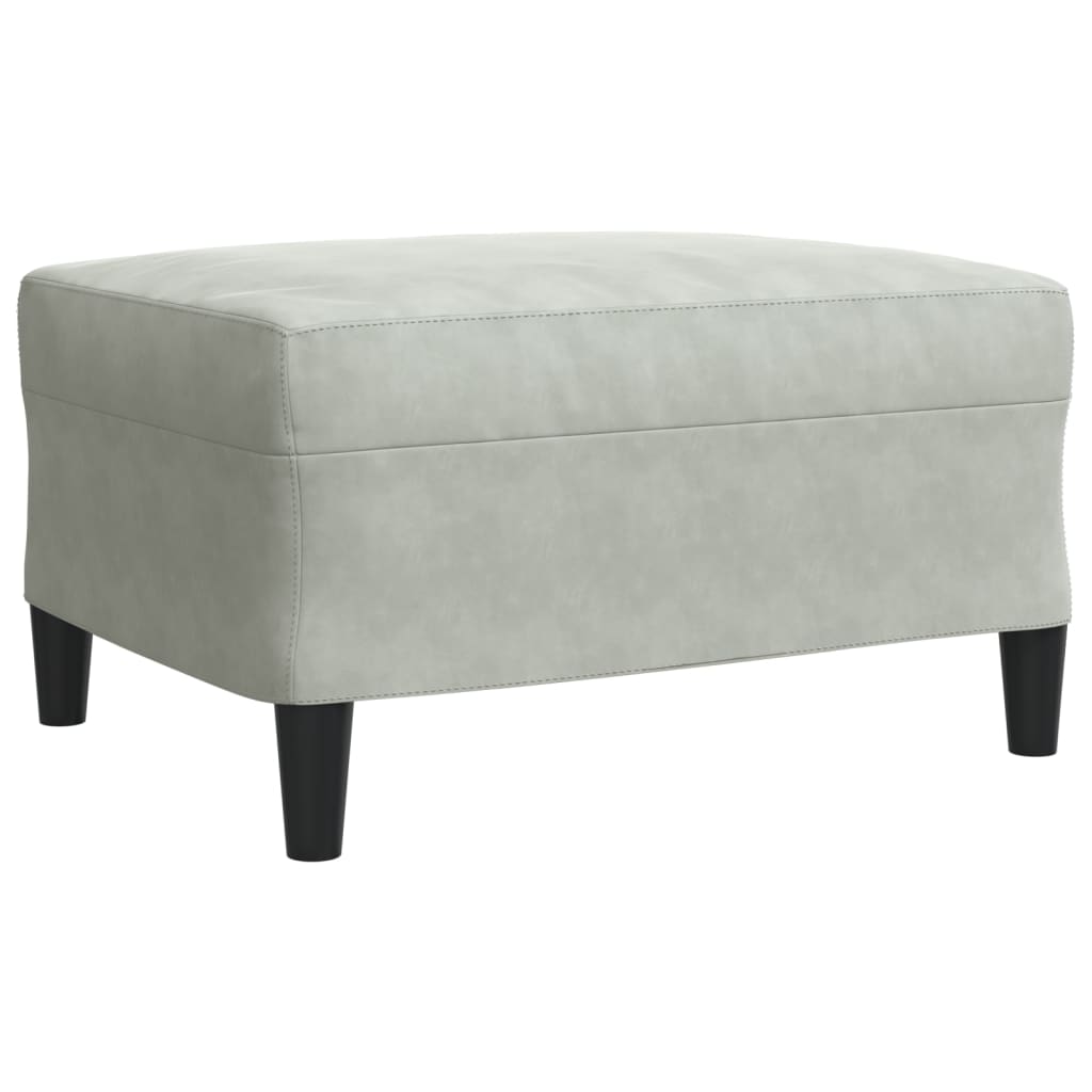 4-delige Loungeset met kussens en bolsters fluweel lichtgrijs is nu te koop bij PeponiXL, paradijselijk wonen!