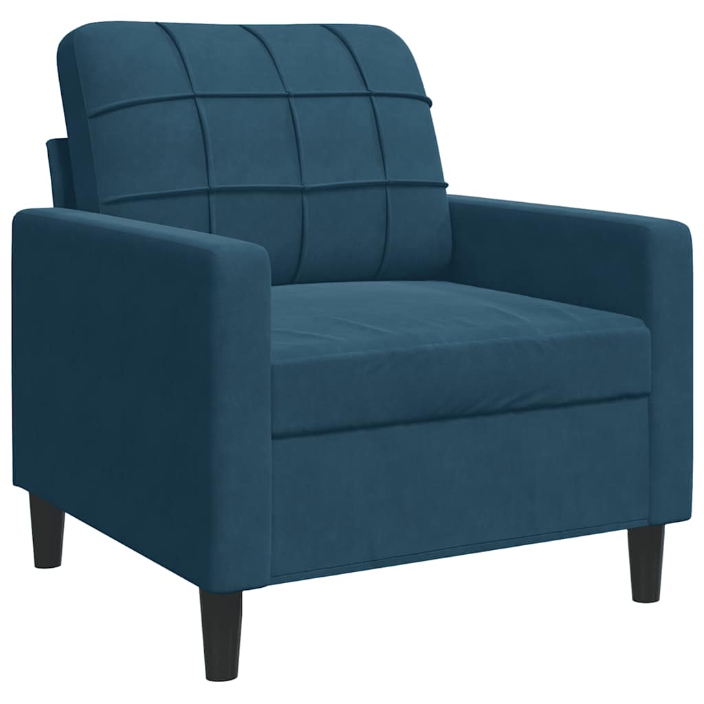 4-delige Loungeset met kussens en bolsters fluweel blauw is nu te koop bij PeponiXL, paradijselijk wonen!