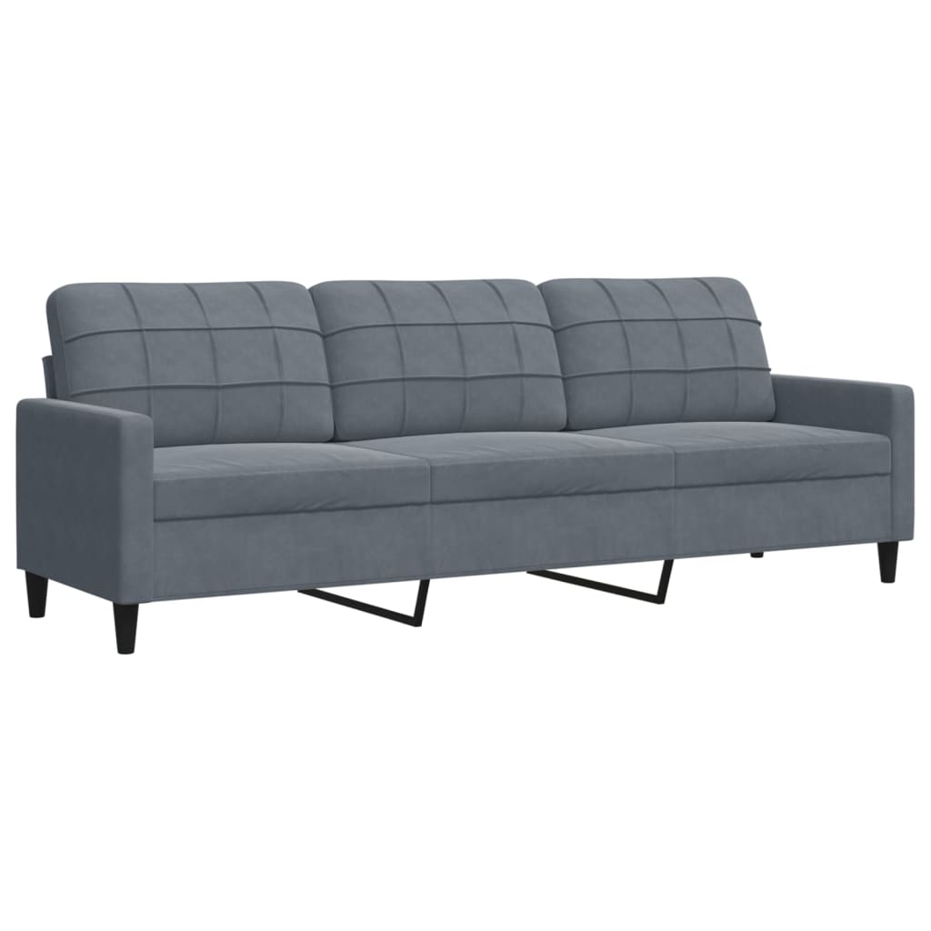 2-delige Loungeset met kussens fluweel donkergrijs is nu te koop bij PeponiXL, paradijselijk wonen!