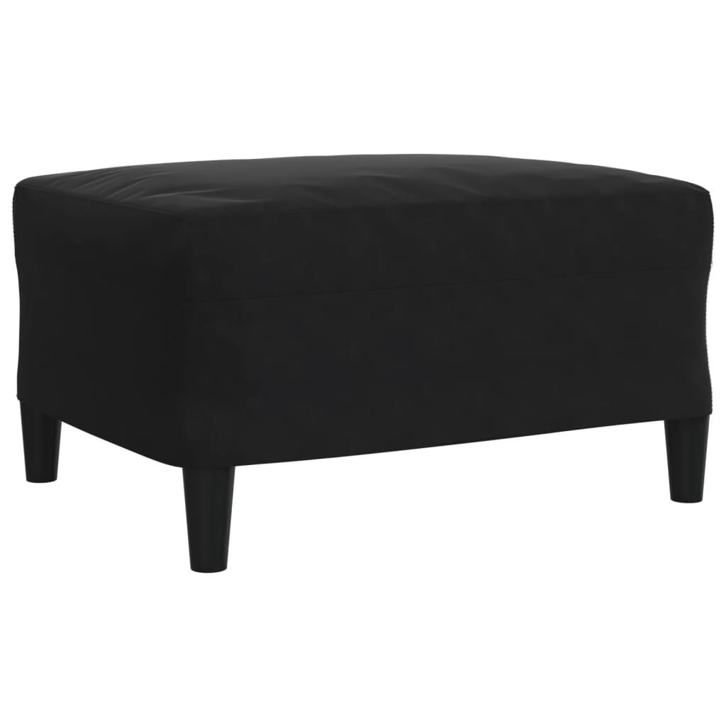 3-delige Loungeset met kussens fluweel zwart is nu te koop bij PeponiXL, paradijselijk wonen!