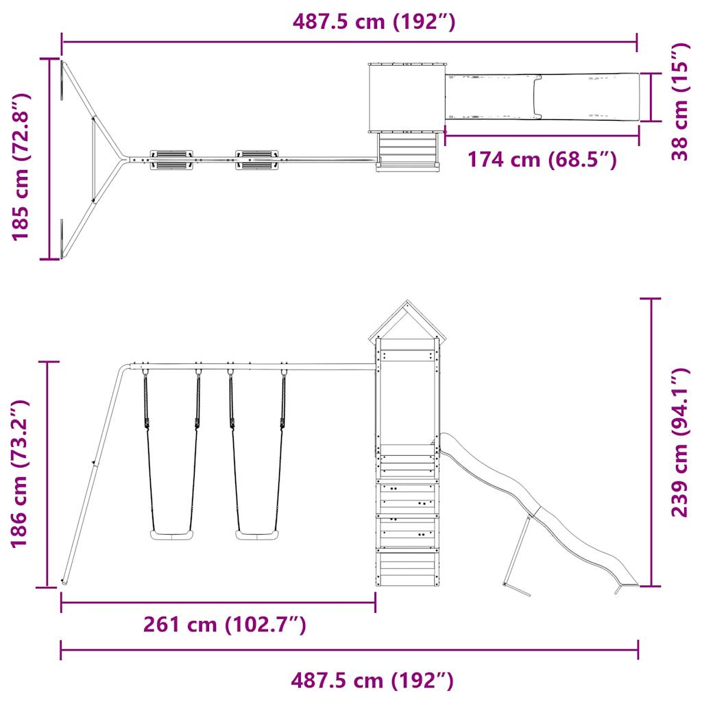 Speelhuis geïmpregneerd grenenhout is nu te koop bij PeponiXL, paradijselijk wonen!