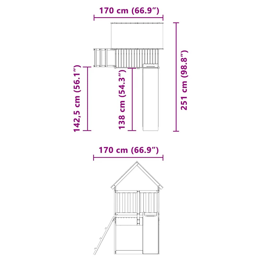 Speelhuis massief grenenhout is nu te koop bij PeponiXL, paradijselijk wonen!
