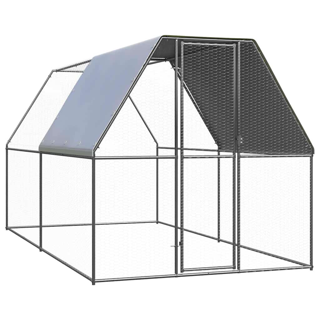Kippenhok 2x4x2 m gegalvaniseerd staal is nu te koop bij PeponiXL, paradijselijk wonen!