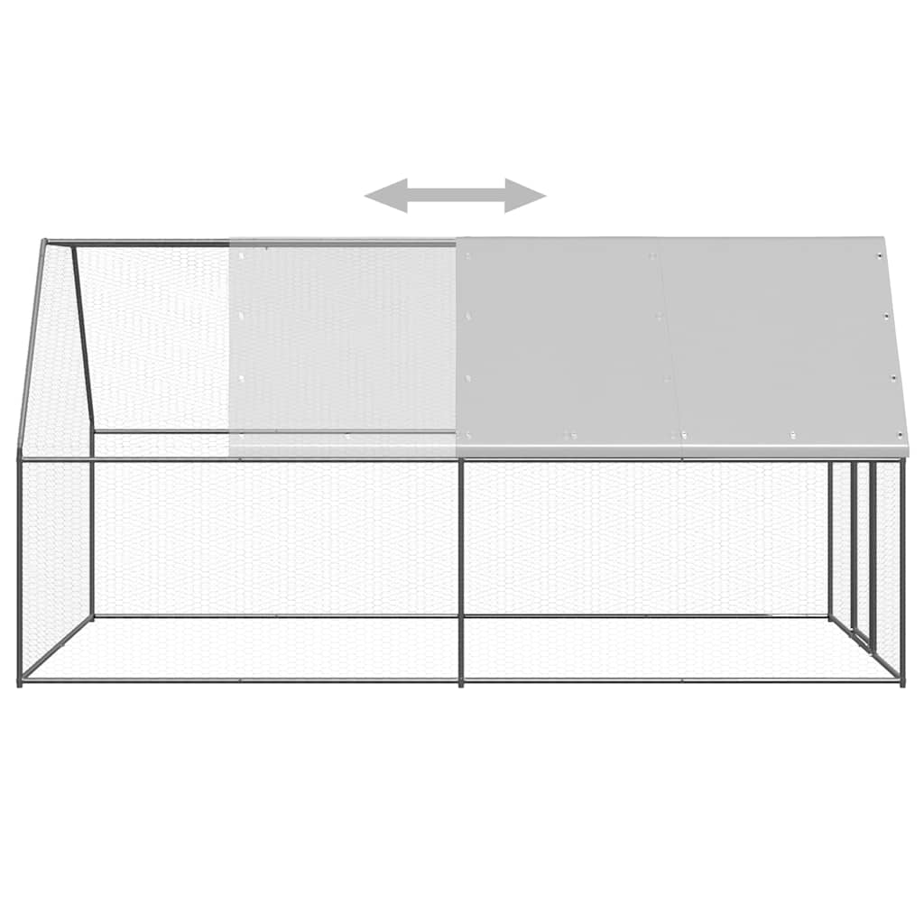 Kippenhok 2x4x2 m gegalvaniseerd staal is nu te koop bij PeponiXL, paradijselijk wonen!