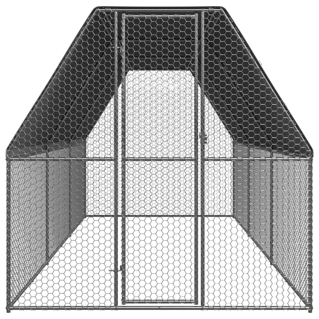 Kippenhok 2x6x2 m gegalvaniseerd staal is nu te koop bij PeponiXL, paradijselijk wonen!