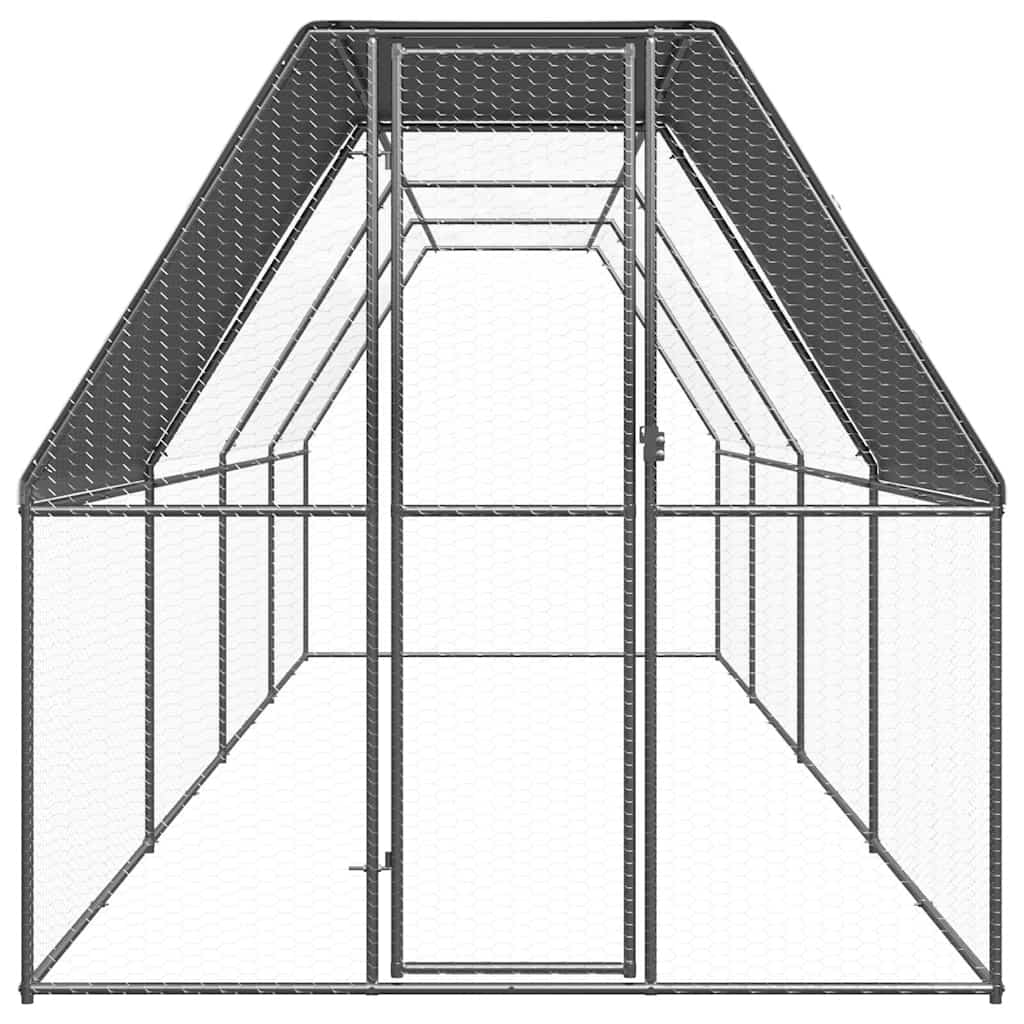Kippenhok 2x8x2 m gegalvaniseerd staal is nu te koop bij PeponiXL, paradijselijk wonen!