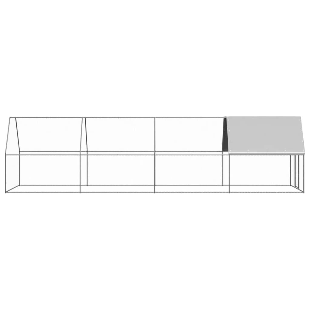 Kippenhok 2x8x2 m gegalvaniseerd staal is nu te koop bij PeponiXL, paradijselijk wonen!