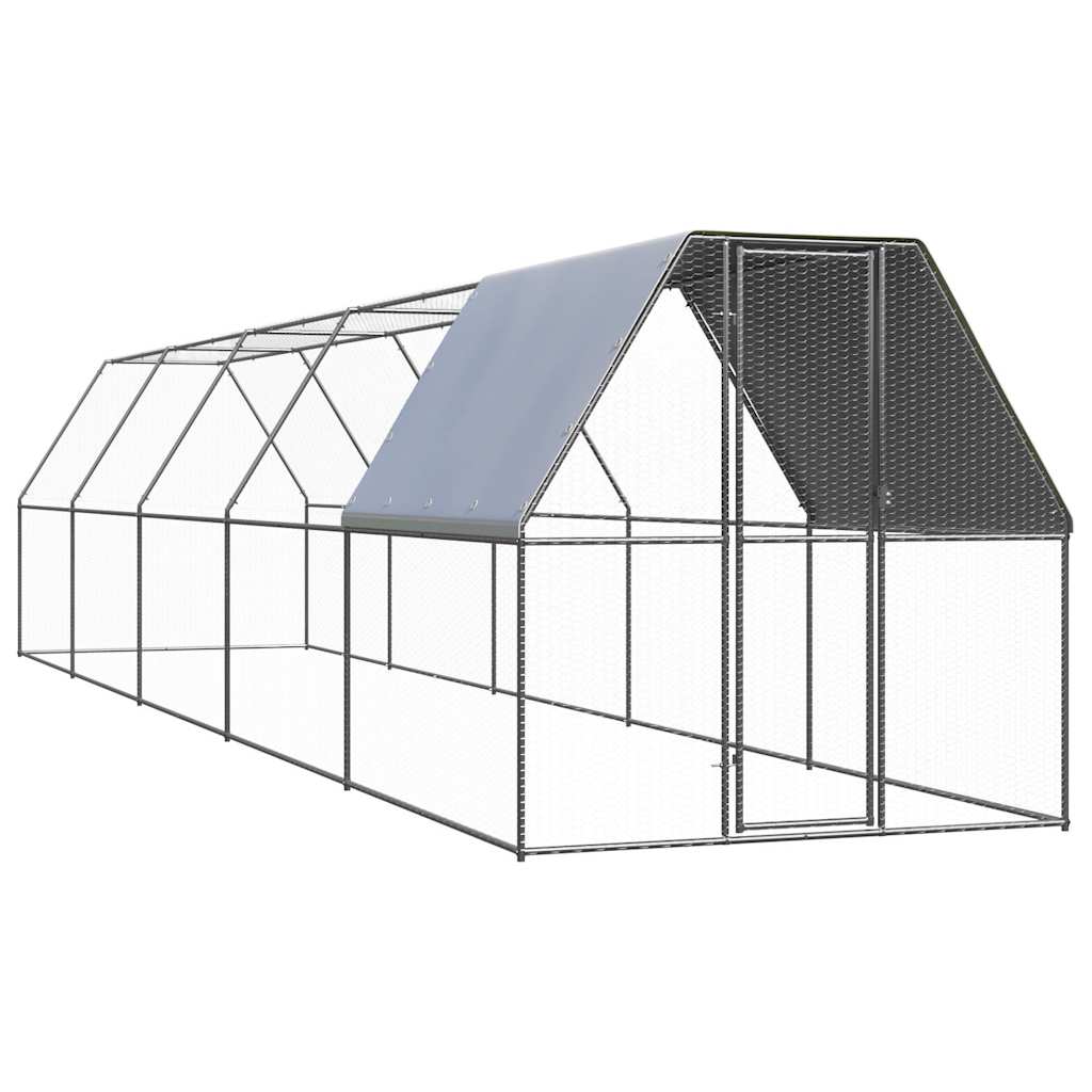 Kippenhok 2x10x2 m gegalvaniseerd staal is nu te koop bij PeponiXL, paradijselijk wonen!