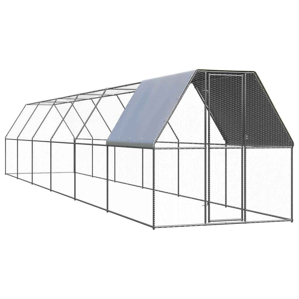 Kippenhok 2x12x2 m gegalvaniseerd staal is nu te koop bij PeponiXL, paradijselijk wonen!