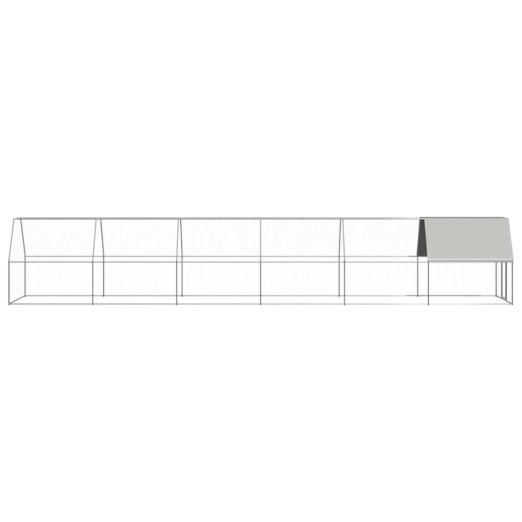 Kippenhok 2x12x2 m gegalvaniseerd staal is nu te koop bij PeponiXL, paradijselijk wonen!