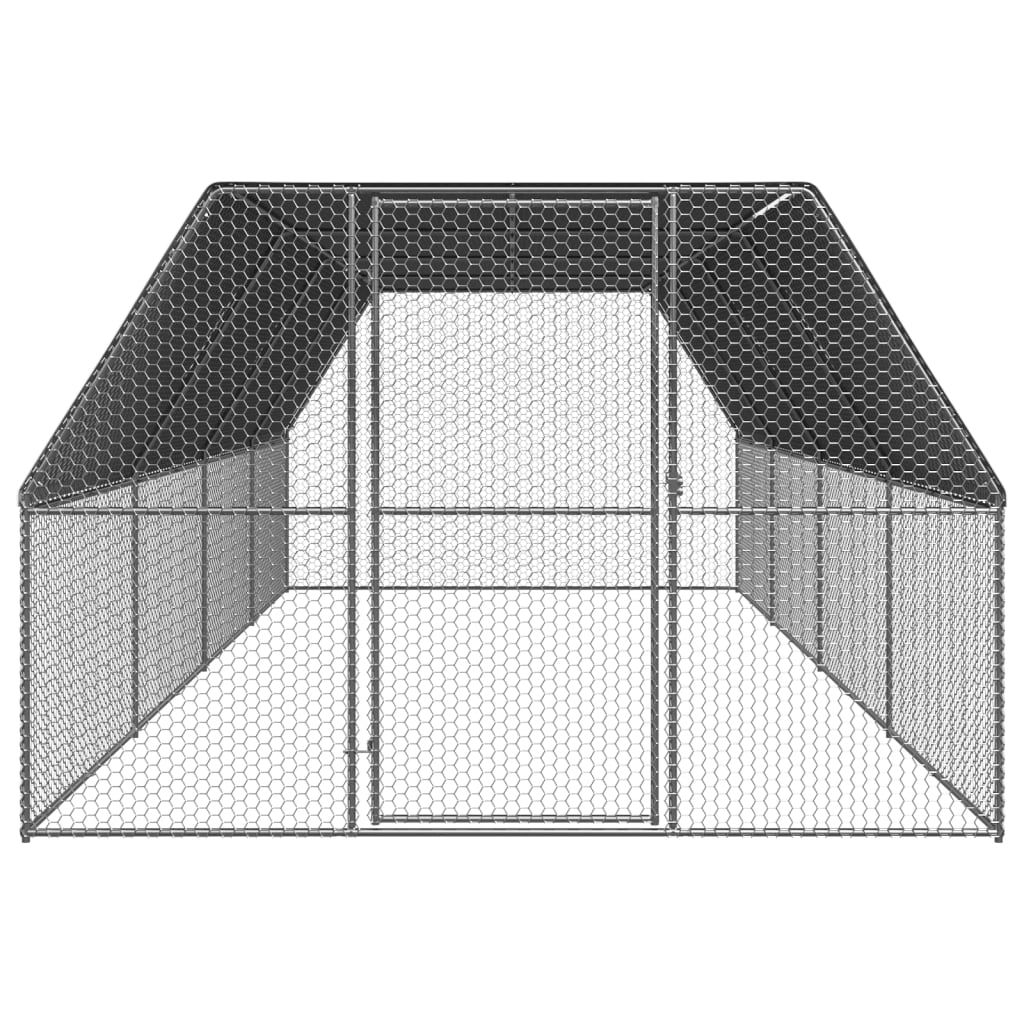 Kippenhok 3x8x2 m gegalvaniseerd staal is nu te koop bij PeponiXL, paradijselijk wonen!