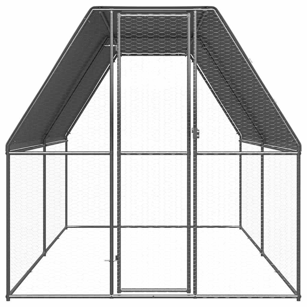 Kippenhok 2x4x2 m gegalvaniseerd staal