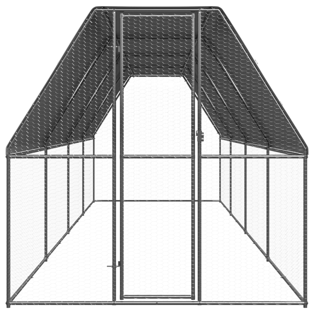 Kippenhok 2x8x2 m gegalvaniseerd staal is nu te koop bij PeponiXL, paradijselijk wonen!