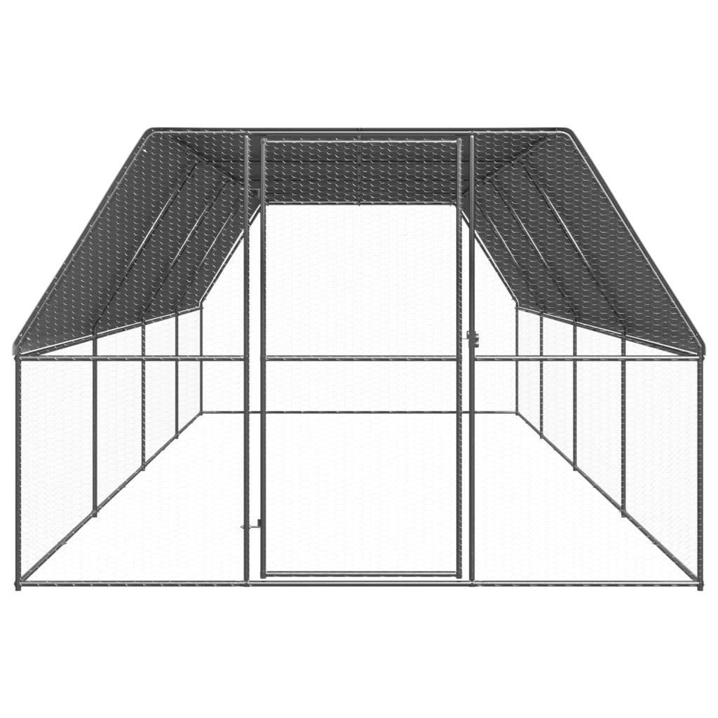 Kippenhok 3x8x2 m gegalvaniseerd staal is nu te koop bij PeponiXL, paradijselijk wonen!