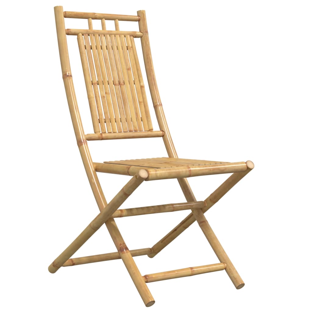 Tuinstoelen 4 st inklapbaar 46x66x99 bamboe is nu te koop bij PeponiXL, paradijselijk wonen!