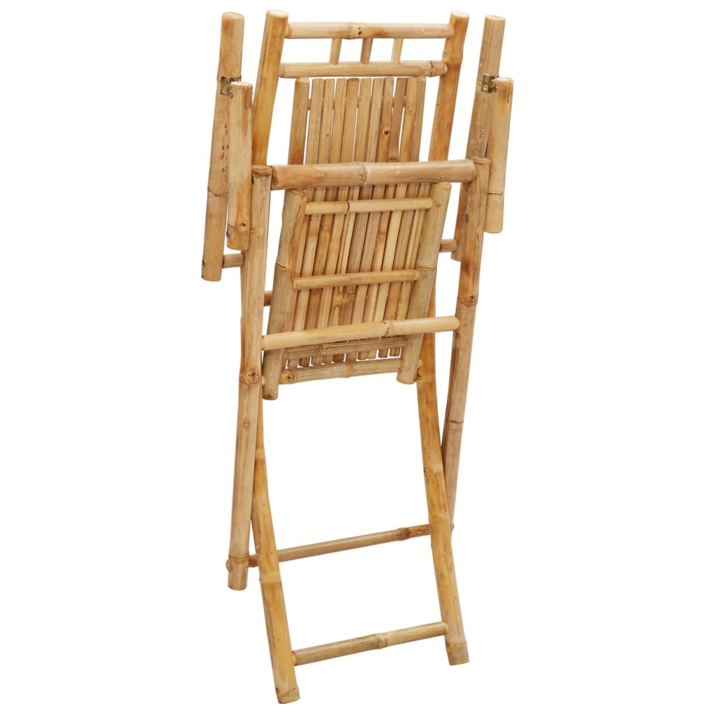 Tuinstoelen 6 st inklapbaar 53x66x99 bamboe is nu te koop bij PeponiXL, paradijselijk wonen!