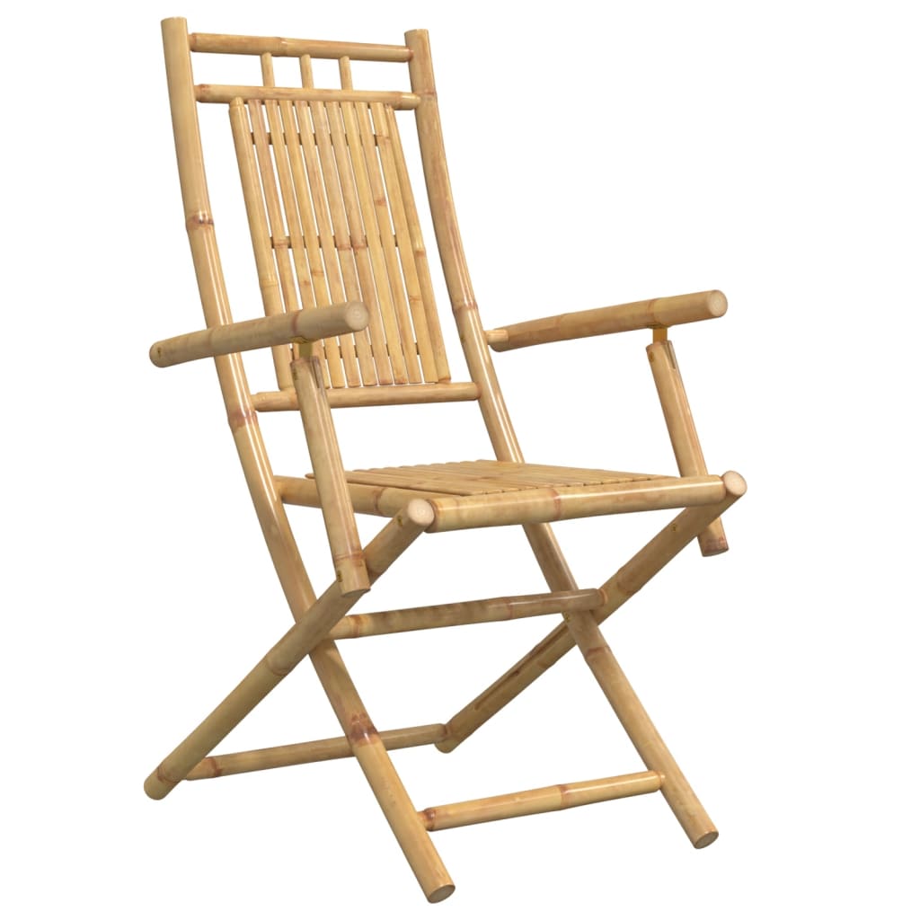 Tuinstoelen 8 st inklapbaar 53x66x99 bamboe is nu te koop bij PeponiXL, paradijselijk wonen!