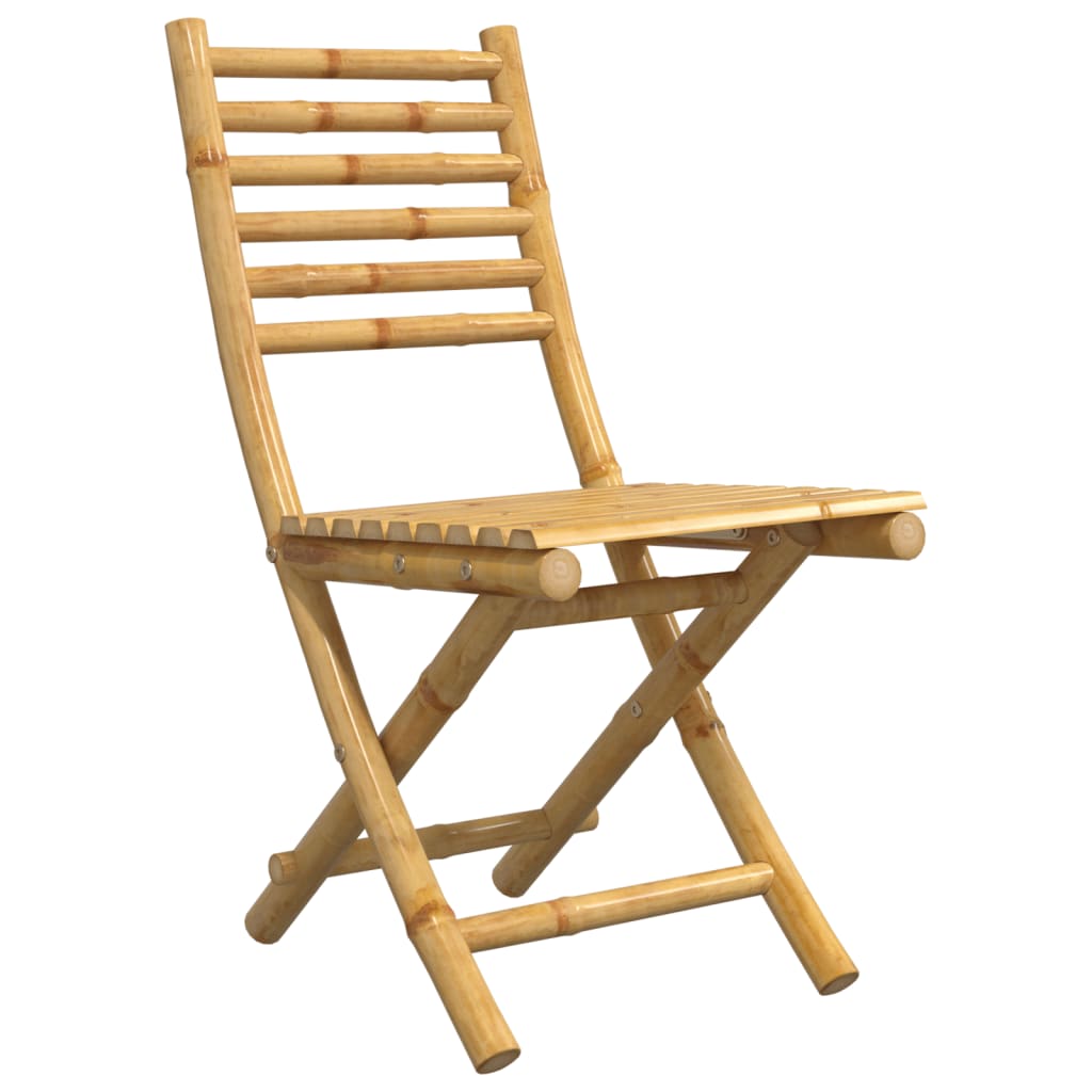 Tuinstoelen 4 st inklapbaar 43x54x88 bamboe is nu te koop bij PeponiXL, paradijselijk wonen!