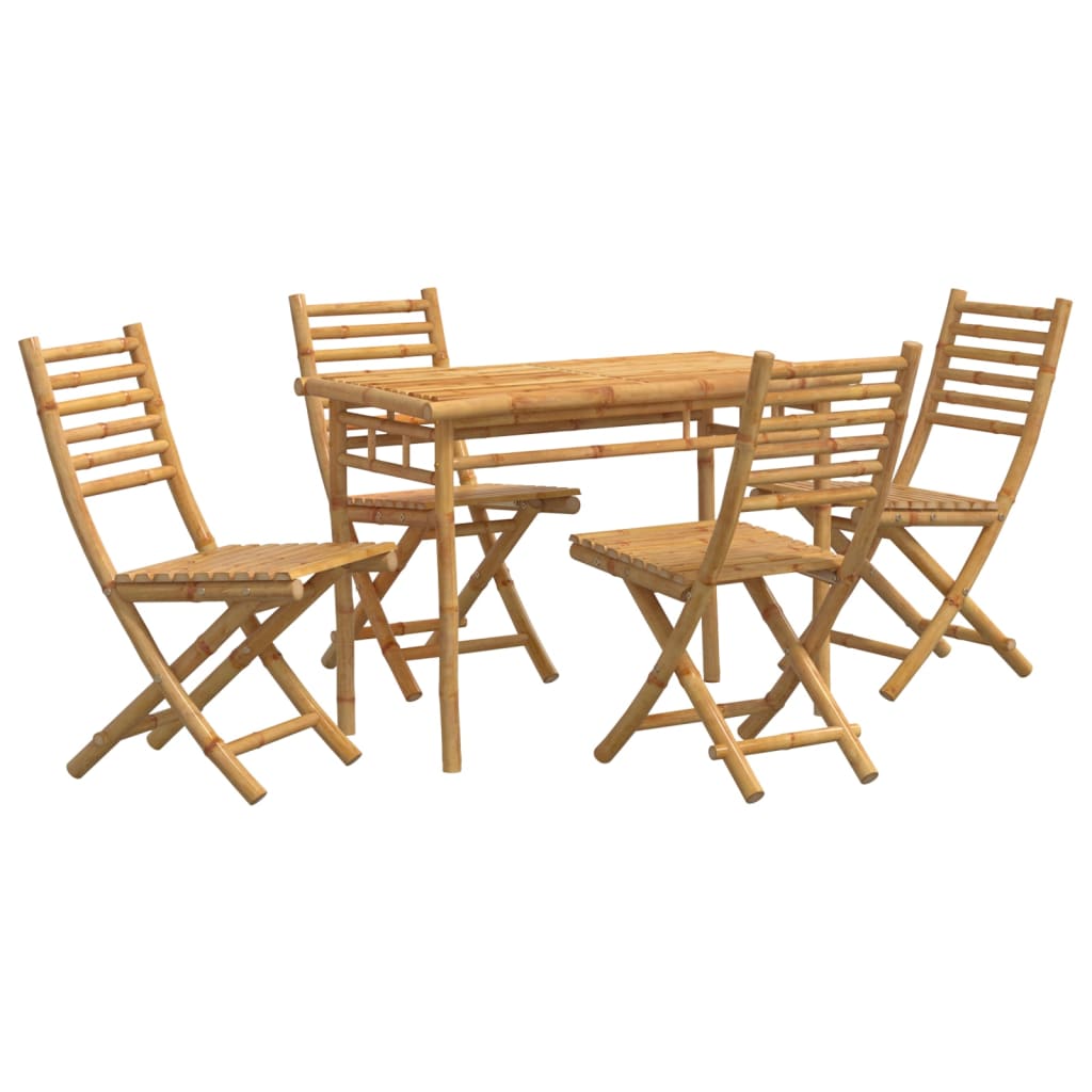 5-delige Tuinset bamboe is nu te koop bij PeponiXL, paradijselijk wonen!