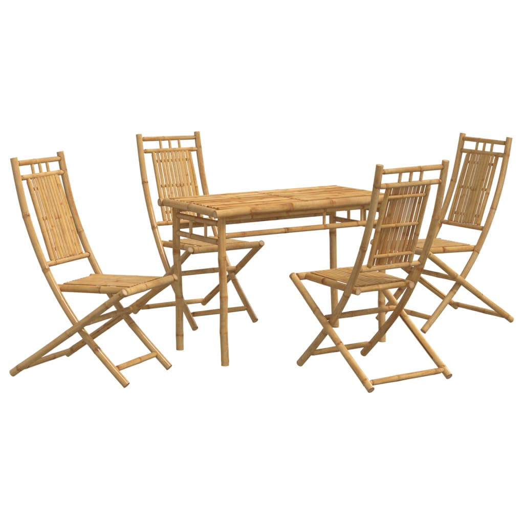 5-delige Tuinset bamboe is nu te koop bij PeponiXL, paradijselijk wonen!