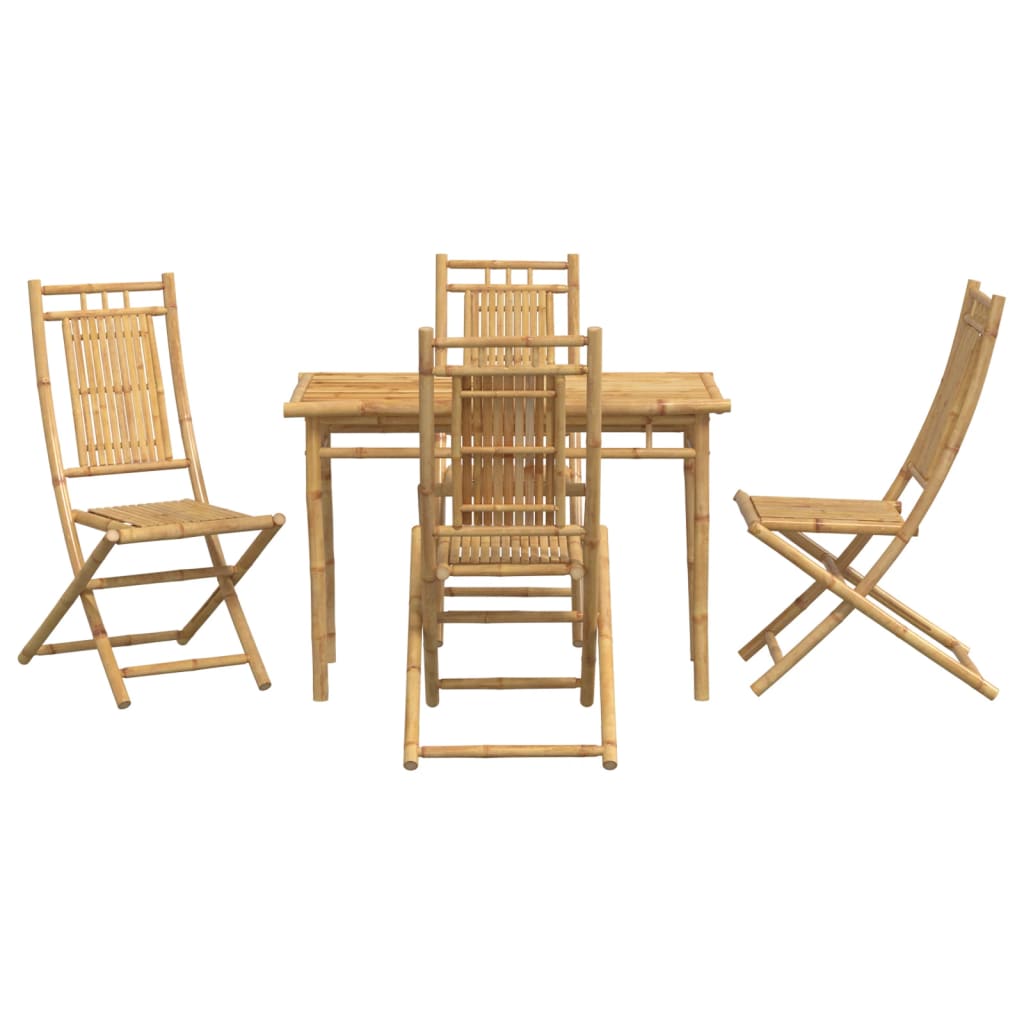 5-delige Tuinset bamboe is nu te koop bij PeponiXL, paradijselijk wonen!