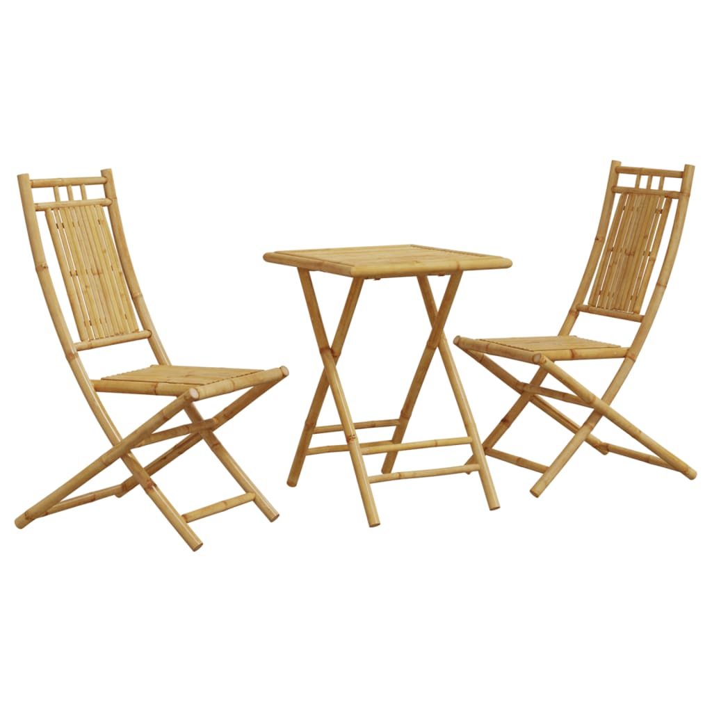 3-delige Bistroset bamboe is nu te koop bij PeponiXL, paradijselijk wonen!