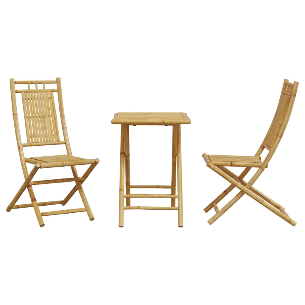3-delige Bistroset bamboe is nu te koop bij PeponiXL, paradijselijk wonen!