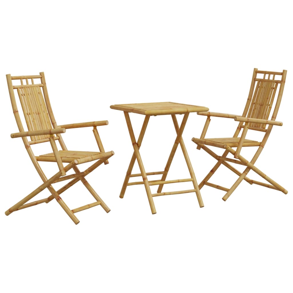 3-delige Bistroset bamboe is nu te koop bij PeponiXL, paradijselijk wonen!