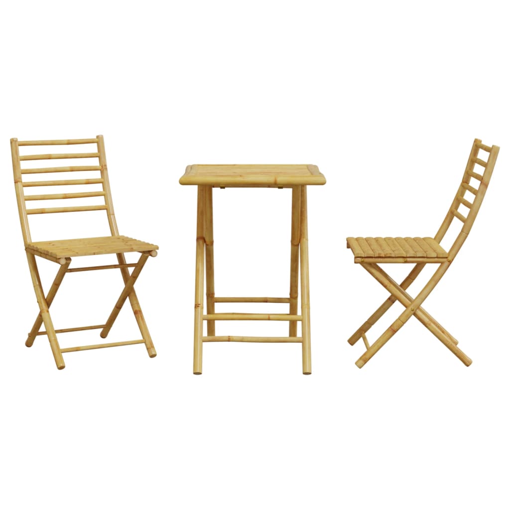 3-delige Bistroset bamboe is nu te koop bij PeponiXL, paradijselijk wonen!